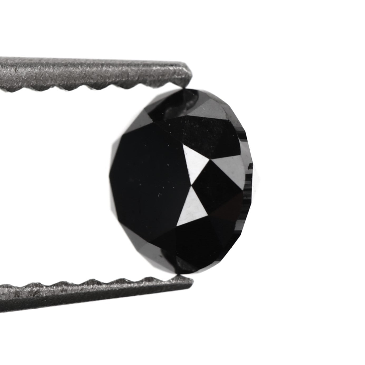 Round Cut Fancy Black Natural Diamond