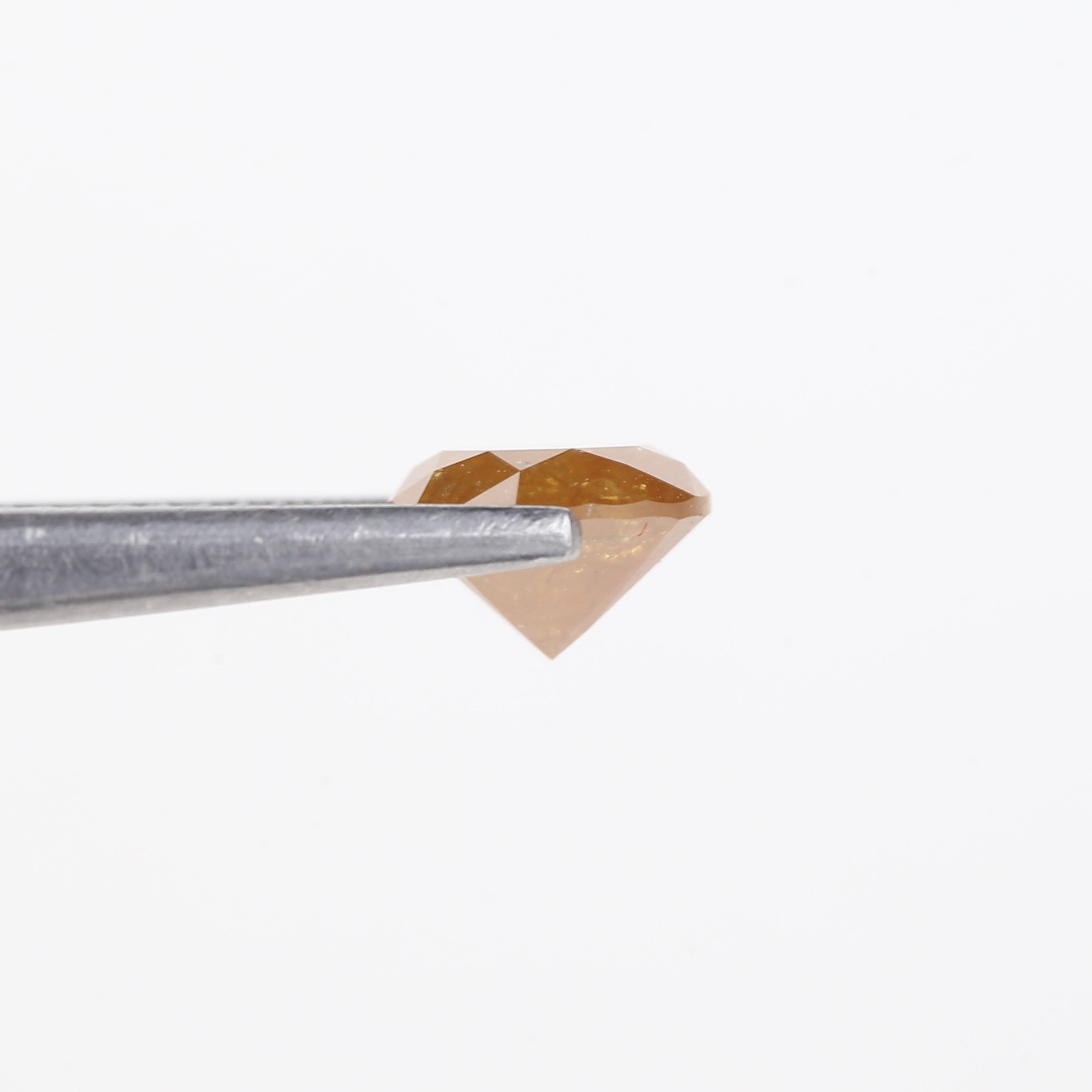 1.36 Carat Natural Yellow Salt And Pepper Round Cut Diamond 6.80 MM