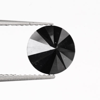 2 carat natural black diamond