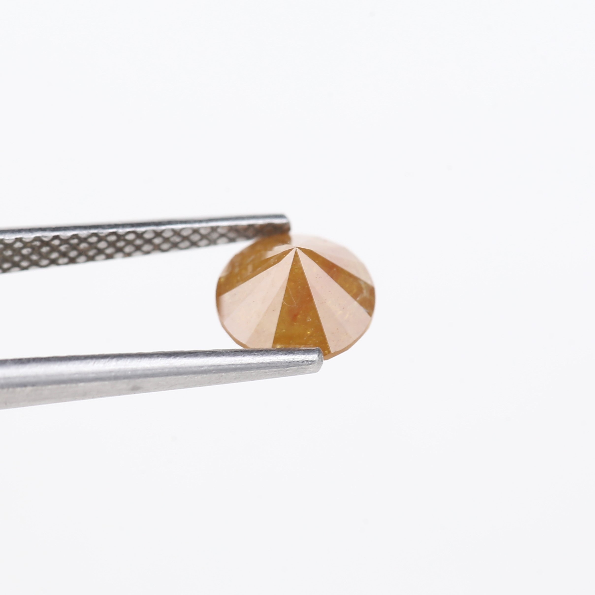 1.36 Carat Natural Yellow Salt And Pepper Round Cut Diamond 6.80 MM