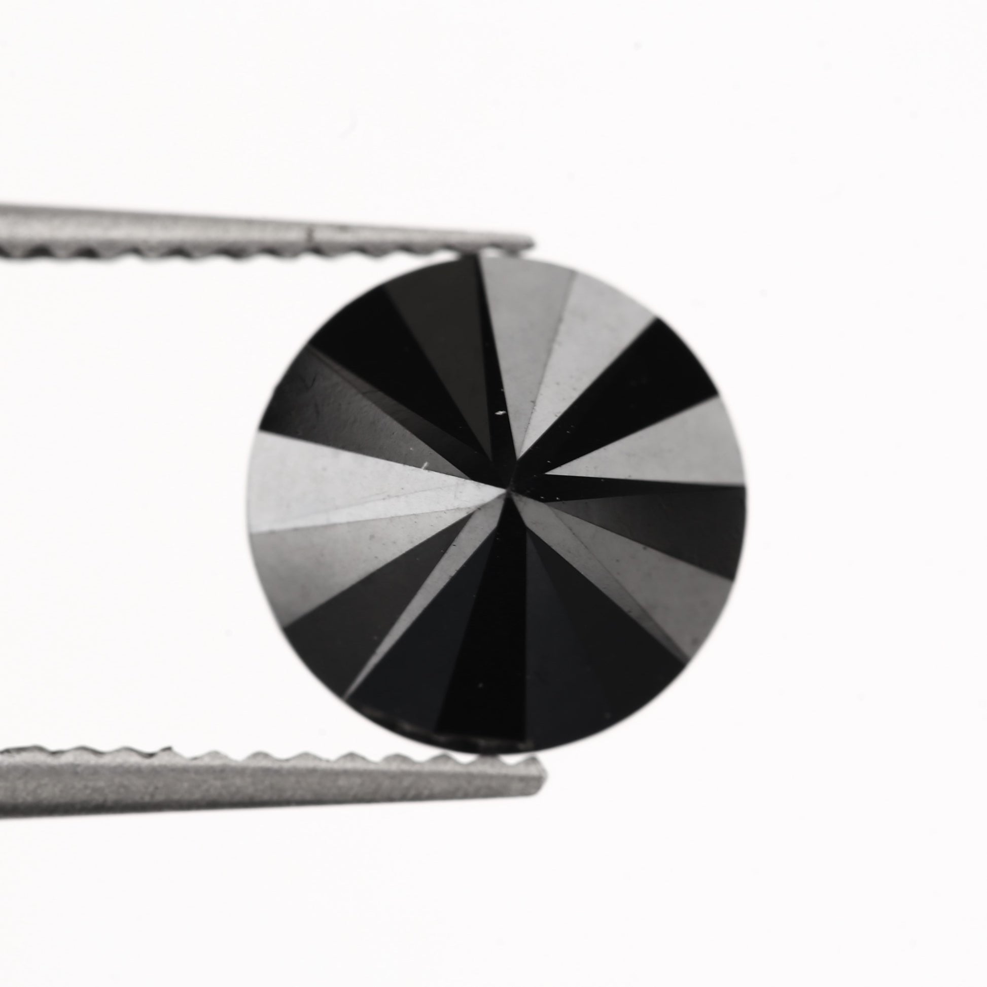 2 carat Round Cut Black Natural Diamond