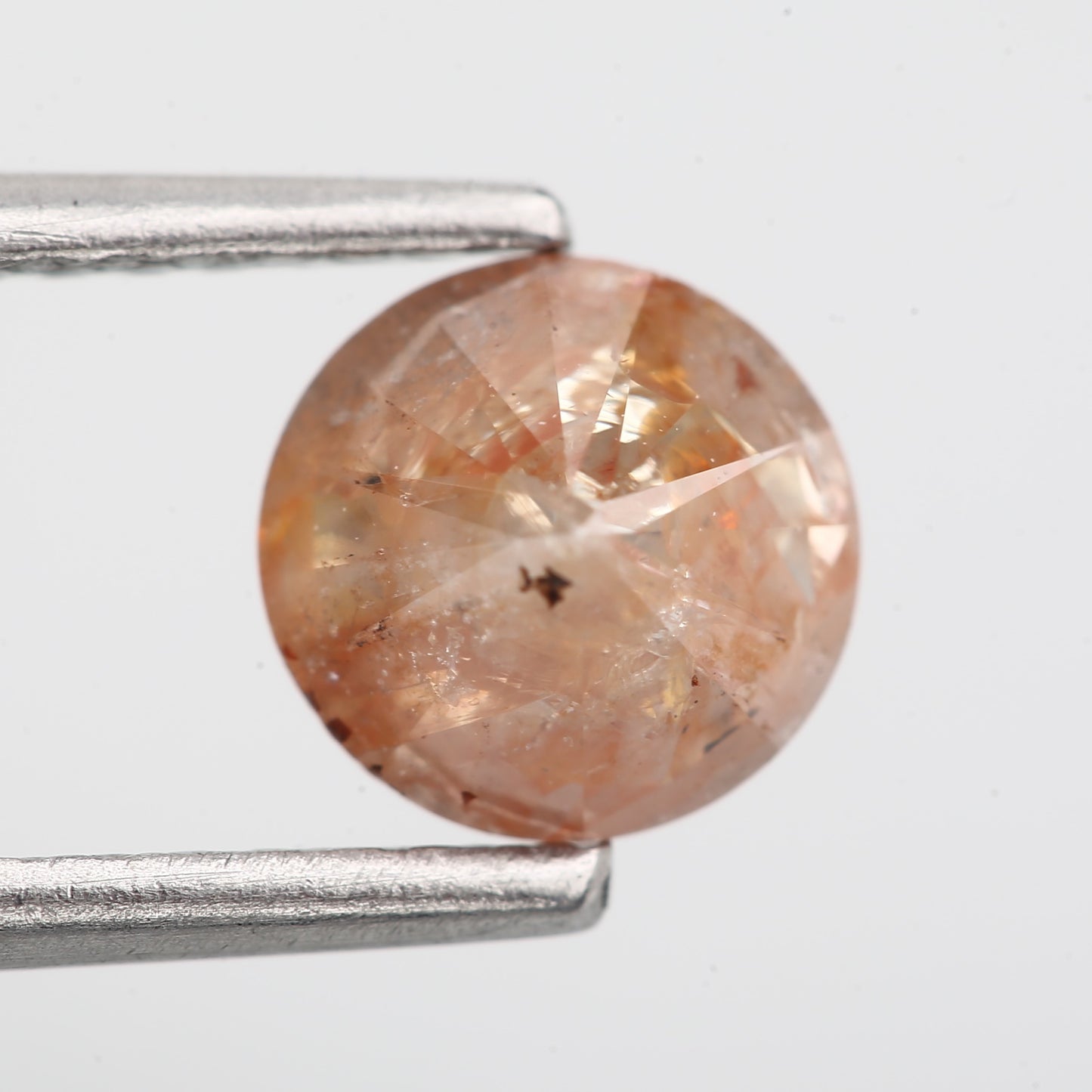 0.83 Carat Natural Orange Rustic Round Cut Diamond 5.88 MM - Blackdiamond