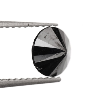 Round Black Natural Diamond