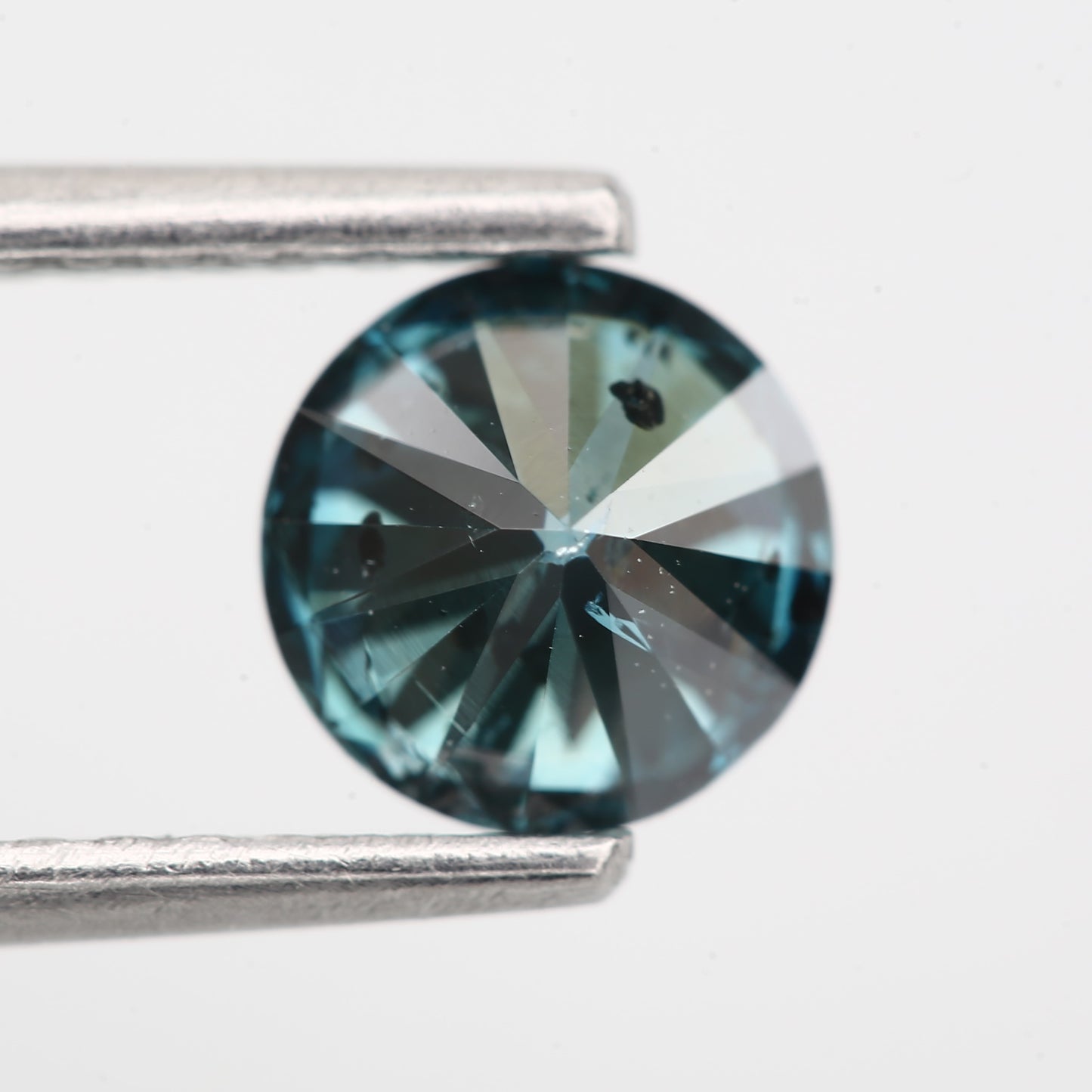 0.81 Carat Fancy Blue Diamond Round Cut Natural Loose Diamond 5.7 MM - Blackdiamond