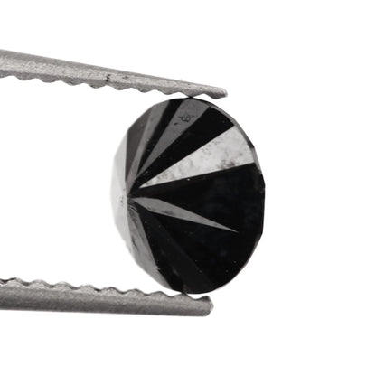 Round Fancy Black Natural Diamond