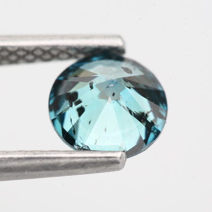 0.81 Carat Fancy Blue Diamond Round Cut Natural Loose Diamond 5.7 MM - Blackdiamond