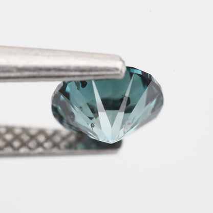 0.81 Carat Fancy Blue Diamond Round Cut Natural Loose Diamond 5.7 MM - Blackdiamond