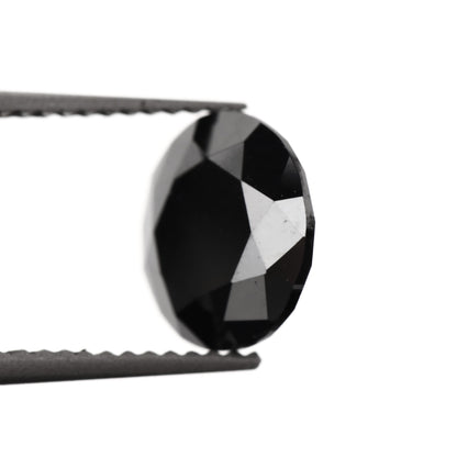 fancy black round cut diamond