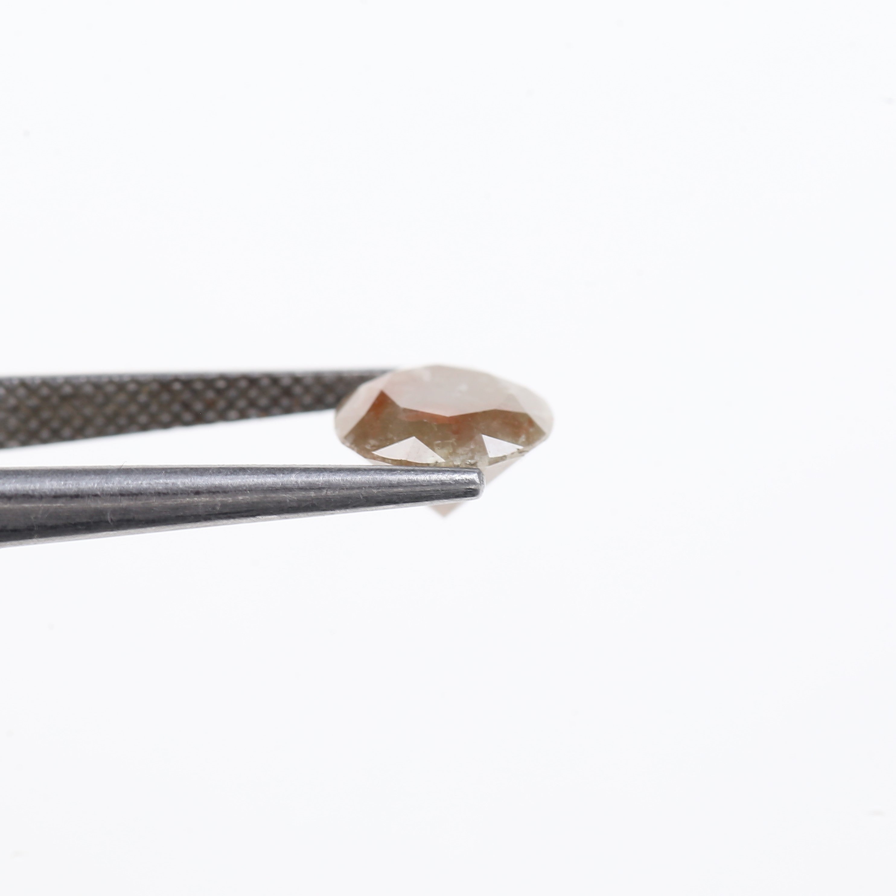 2 Carat Round Cut Loose Brown Red Diamond 7.90 MM