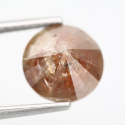 2.54 Carat Natural Fancy Orange Round Brilliant Rustic Diamond 8.2 MM - Blackdiamond