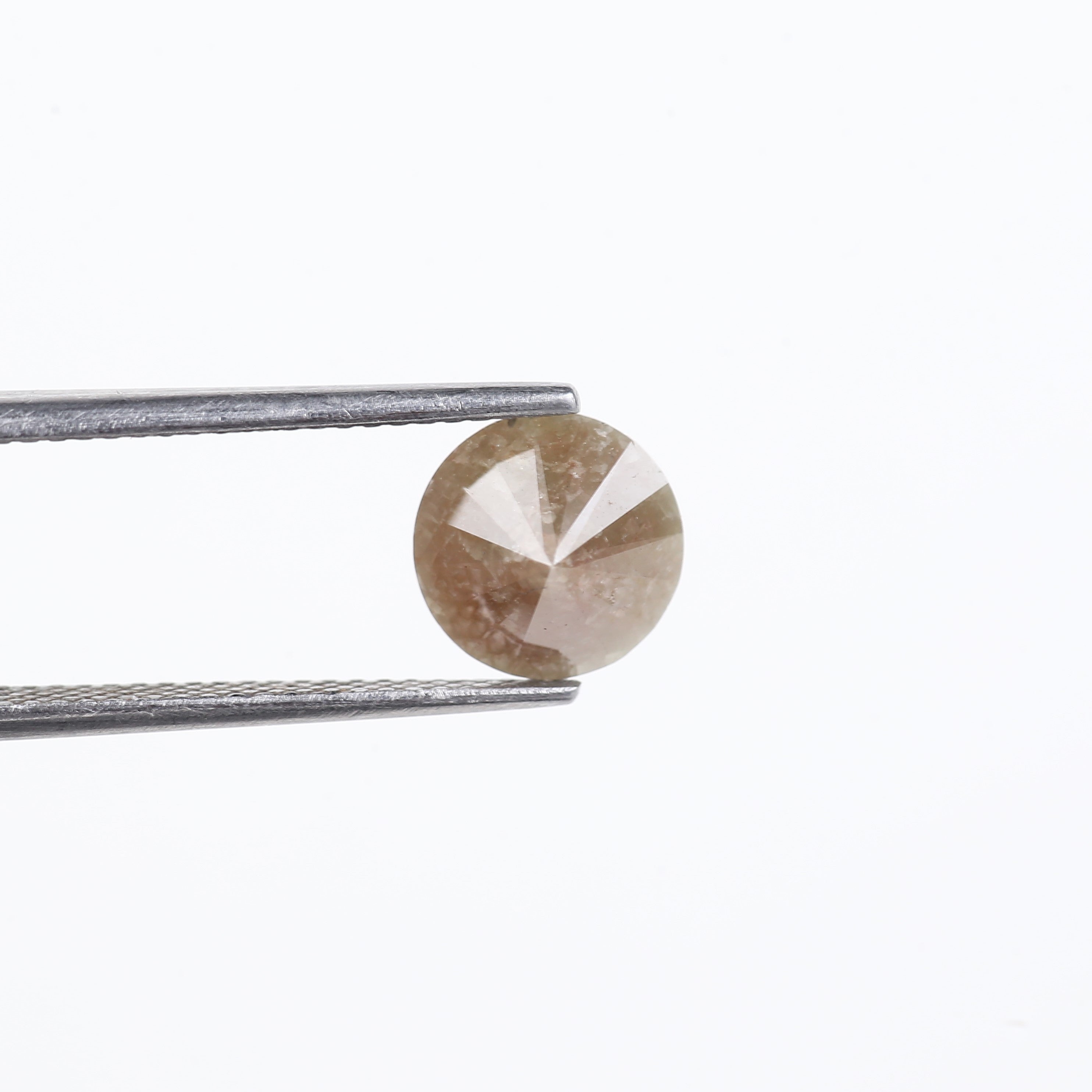 2 Carat Round Cut Loose Brown Red Diamond 7.90 MM