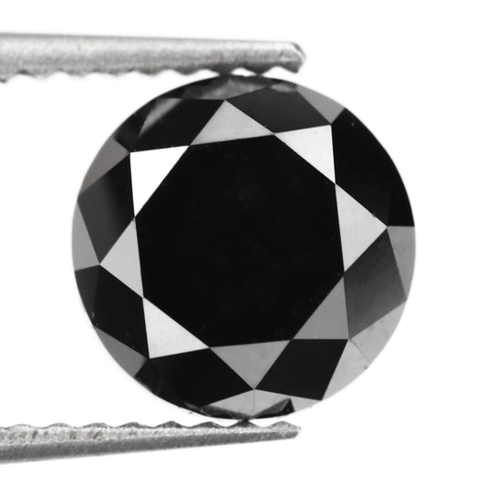 7 mm calibrated black diamond 2 carat