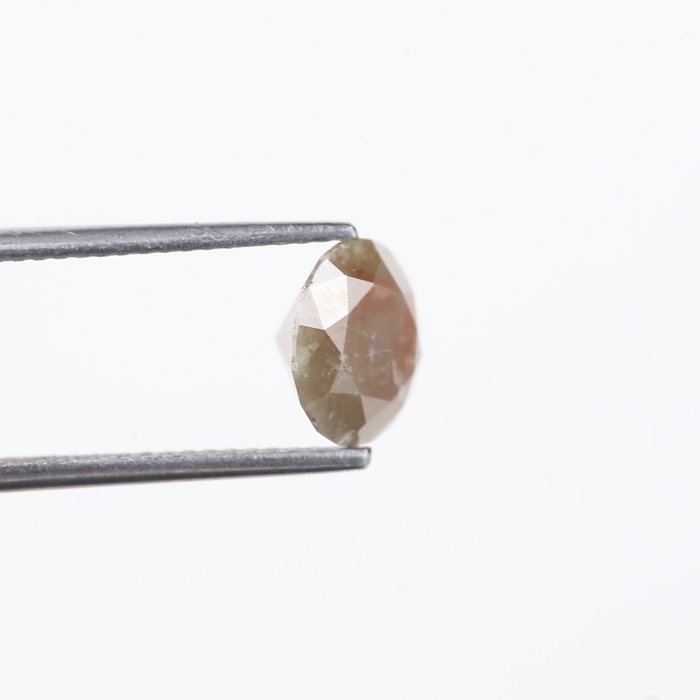 2 Carat Round Cut Loose Brown Red Diamond 7.90 MM