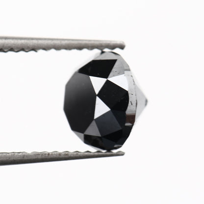 Round Black Diamond Solitaire Ring