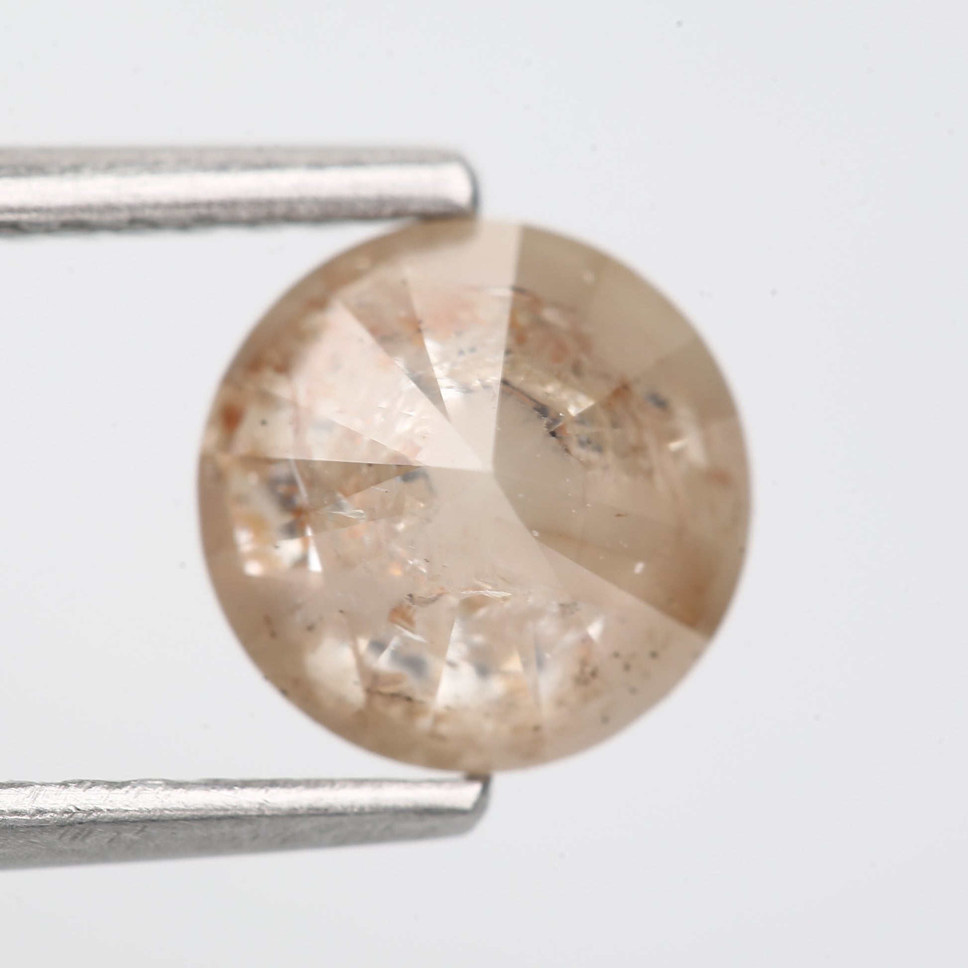 1.33 Carat Natural Orange Rustic Round Cut Diamond 6.63 MM - Blackdiamond