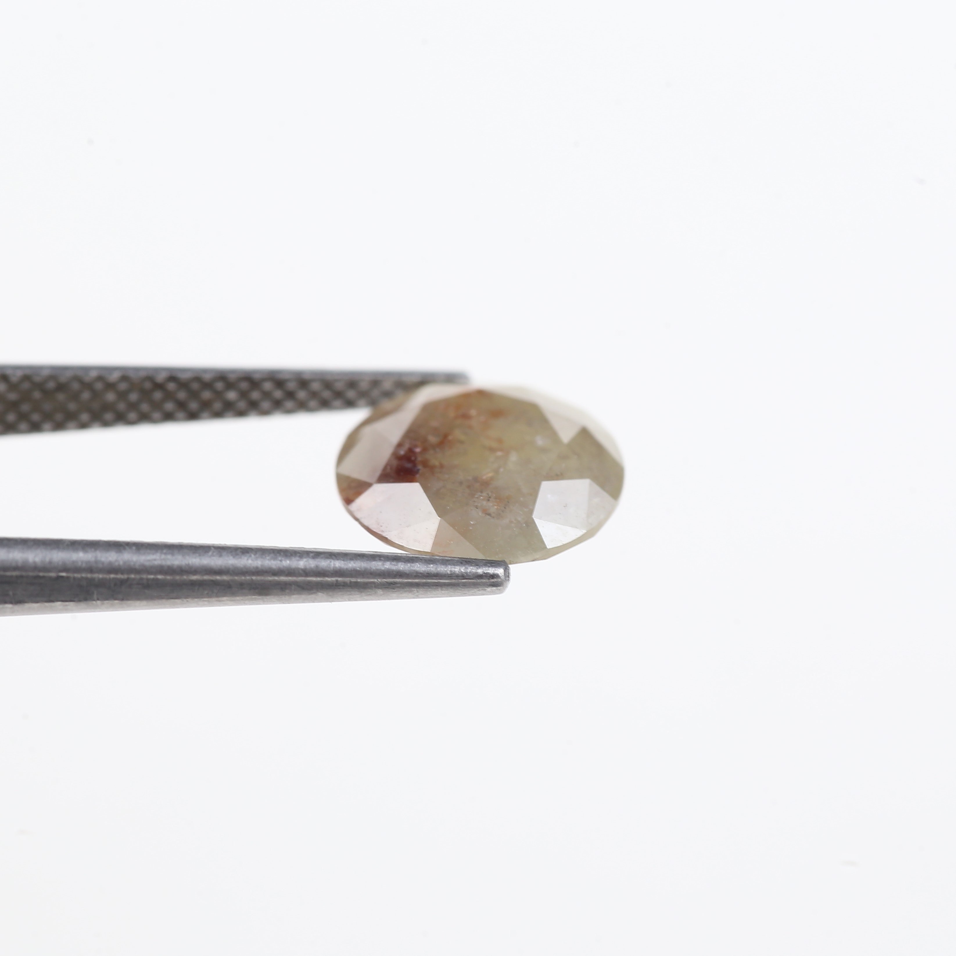 3 Carat Salt and Pepper Diamond Round Brown Natural Loose Stone 9.5 MM