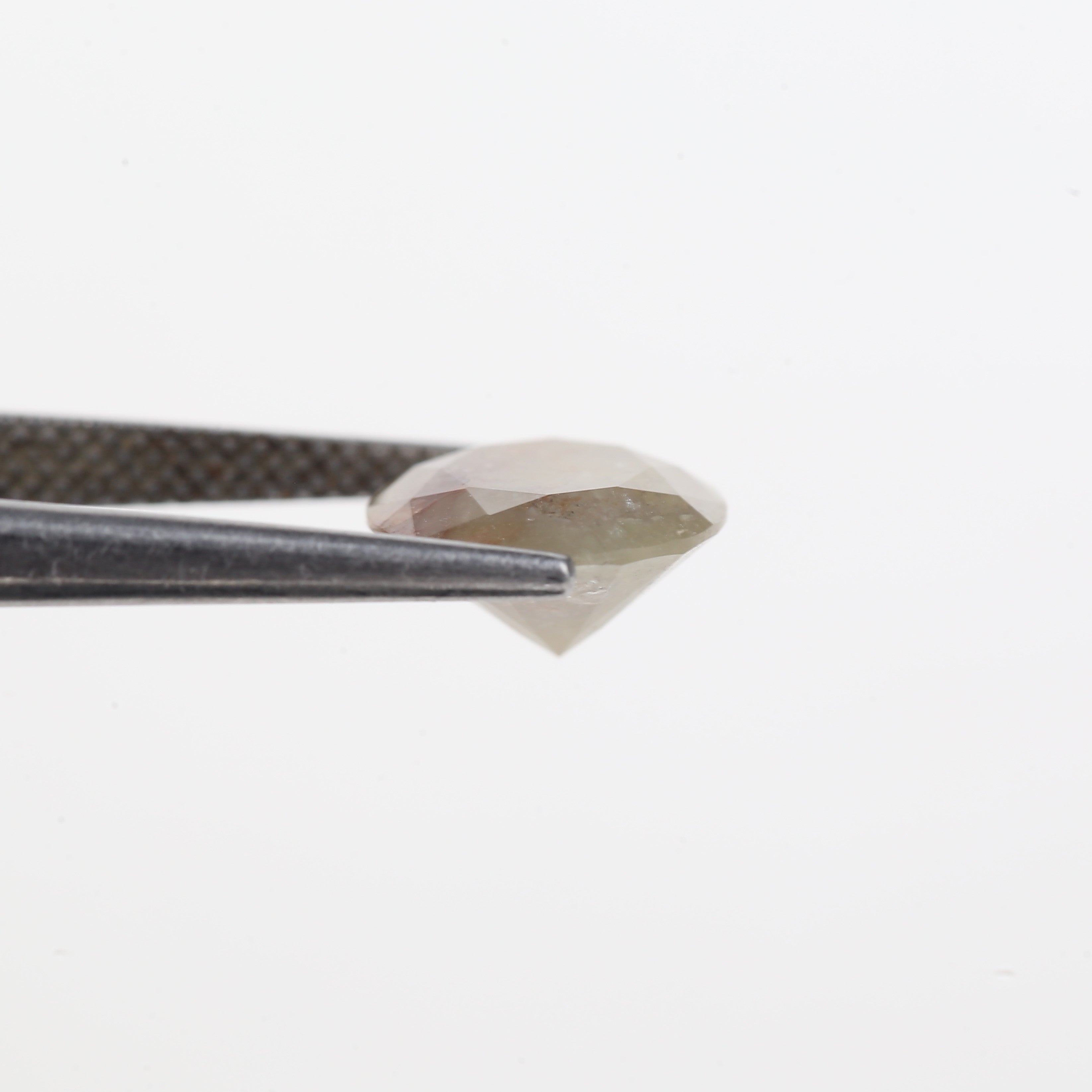 3 Carat Salt and Pepper Diamond Round Brown Natural Loose Stone 9.5 MM