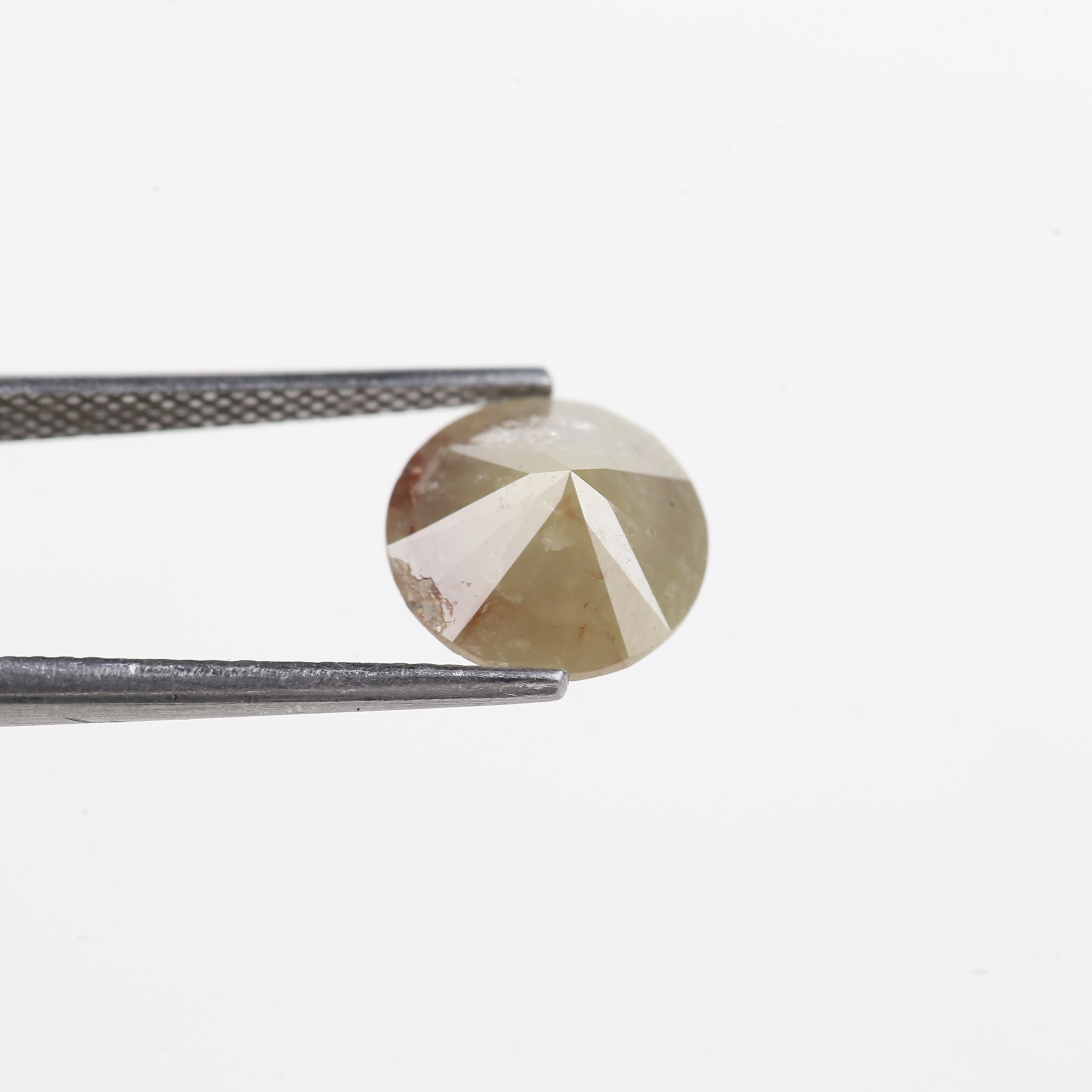 3 Carat Salt and Pepper Diamond Round Brown Natural Loose Stone 9.5 MM