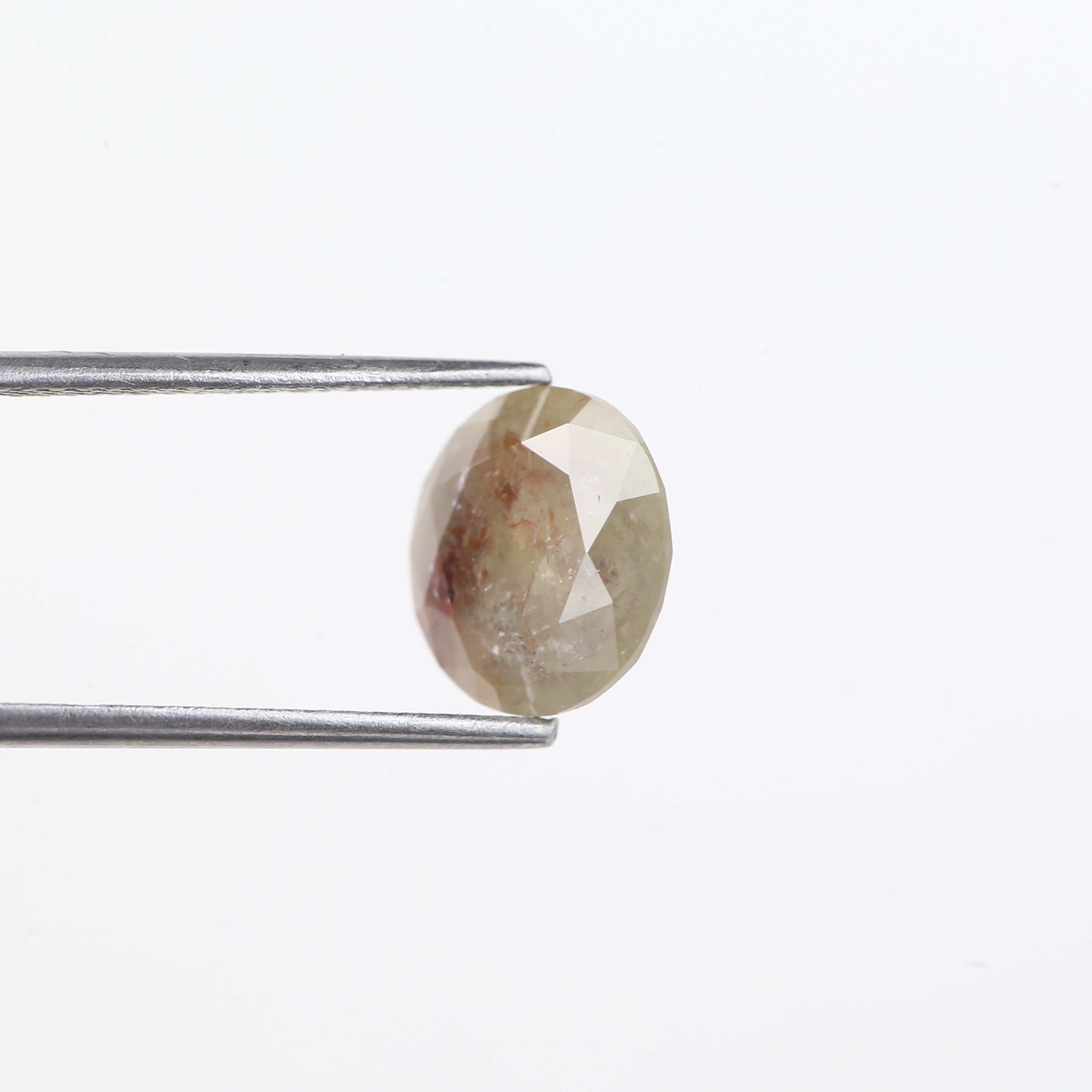 3 Carat Salt and Pepper Diamond Round Brown Natural Loose Stone 9.5 MM