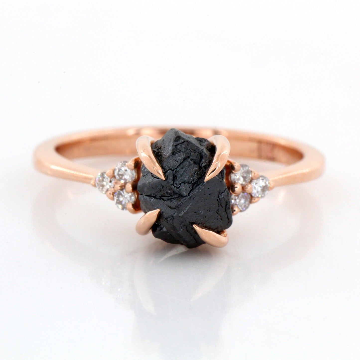 rough diamond ring black