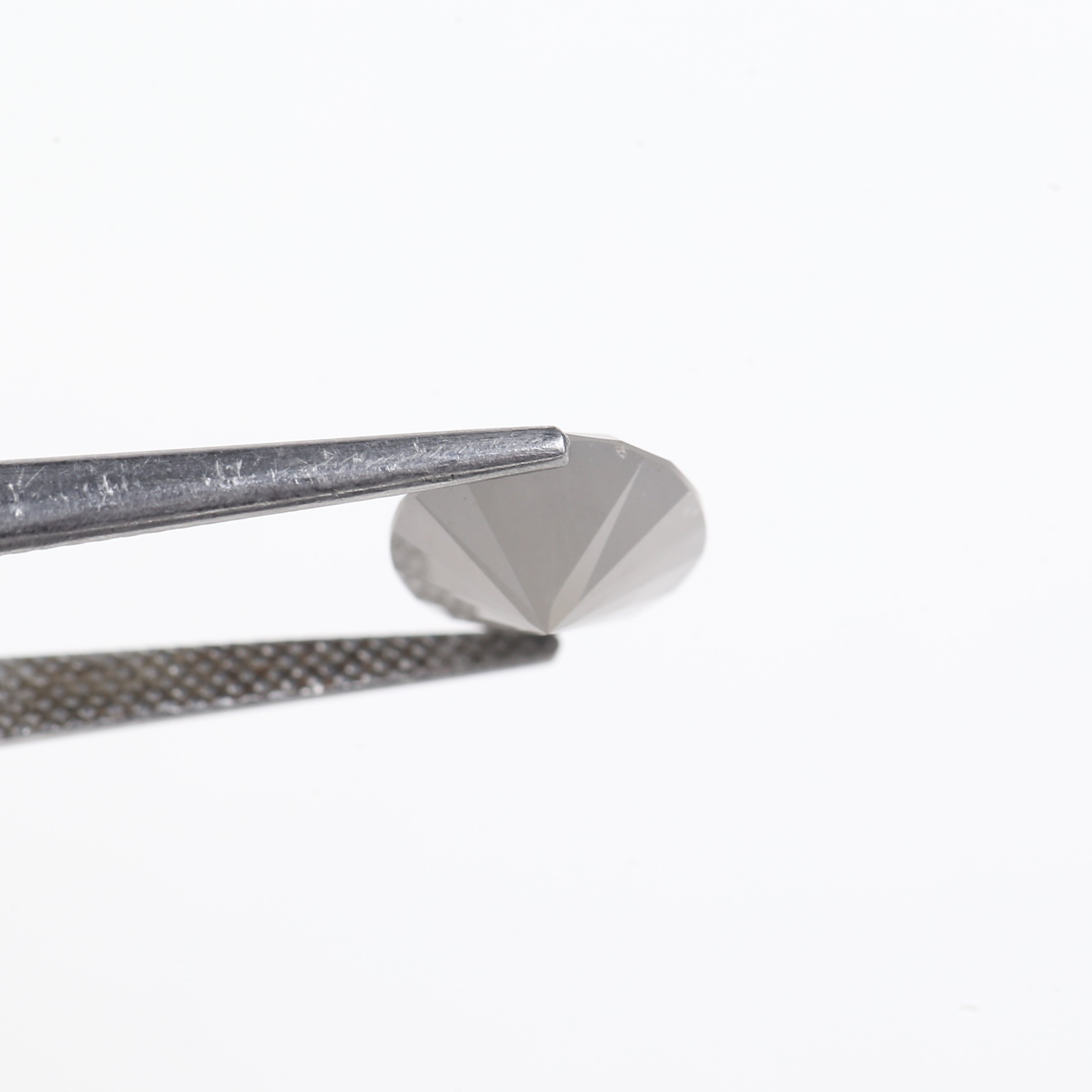 2.80 Carat Fancy Gray Round Brilliant Cut Salt and Pepper Diamond 9.30 MM