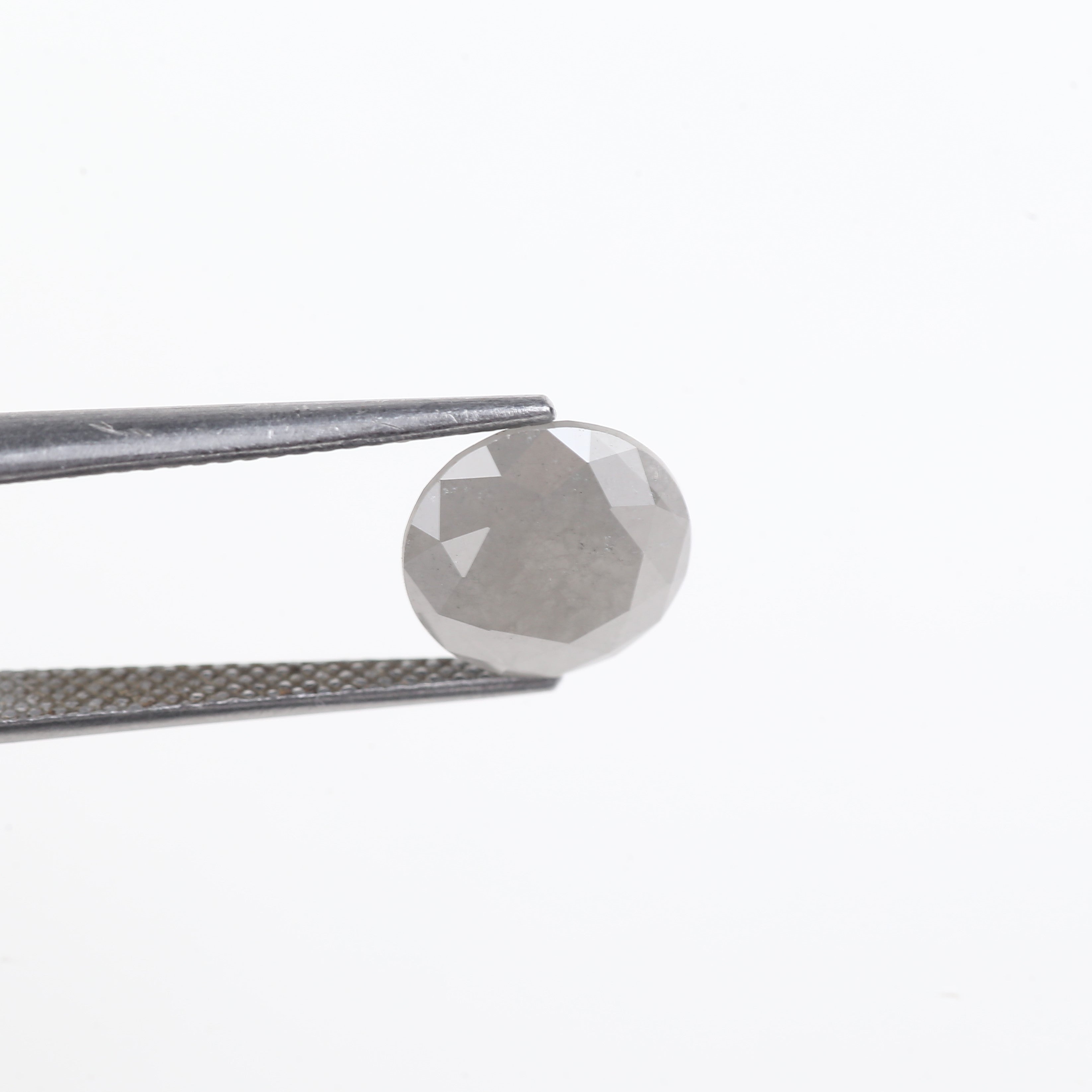 2.80 Carat Fancy Gray Round Brilliant Cut Salt and Pepper Diamond 9.30 MM