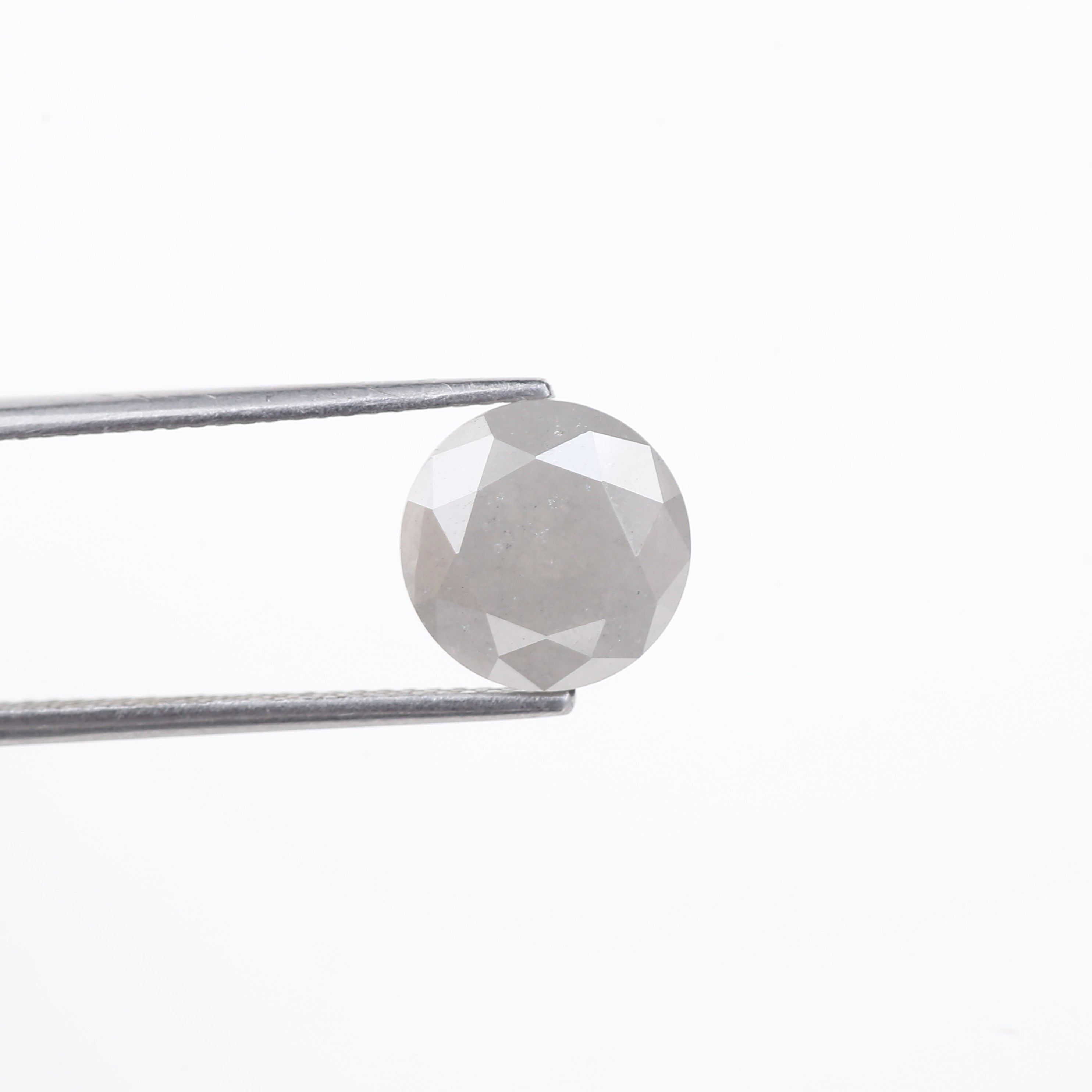 2.80 Carat Fancy Gray Round Brilliant Cut Salt and Pepper Diamond 9.30 MM