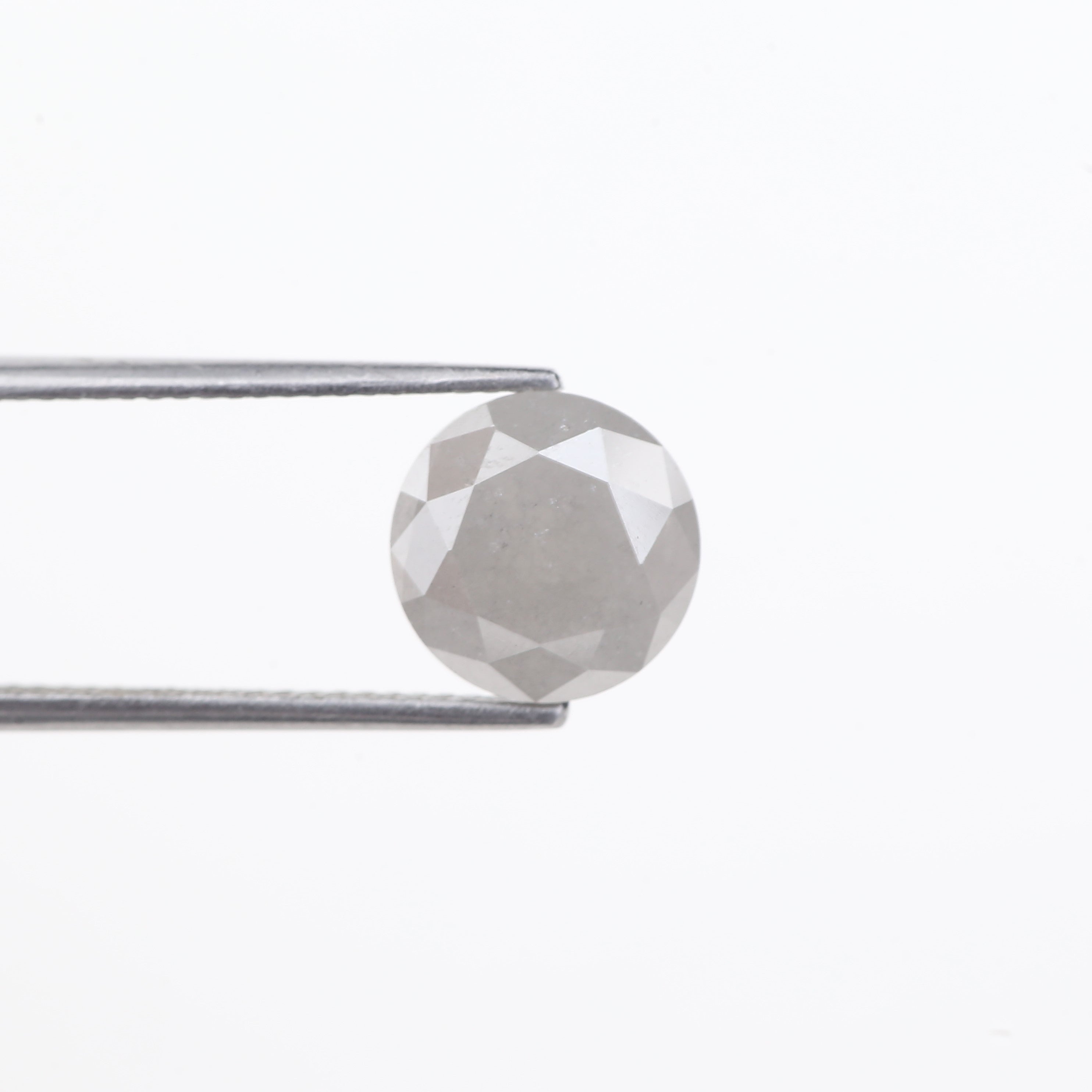 2.80 Carat Fancy Gray Round Brilliant Cut Salt and Pepper Diamond 9.30 MM