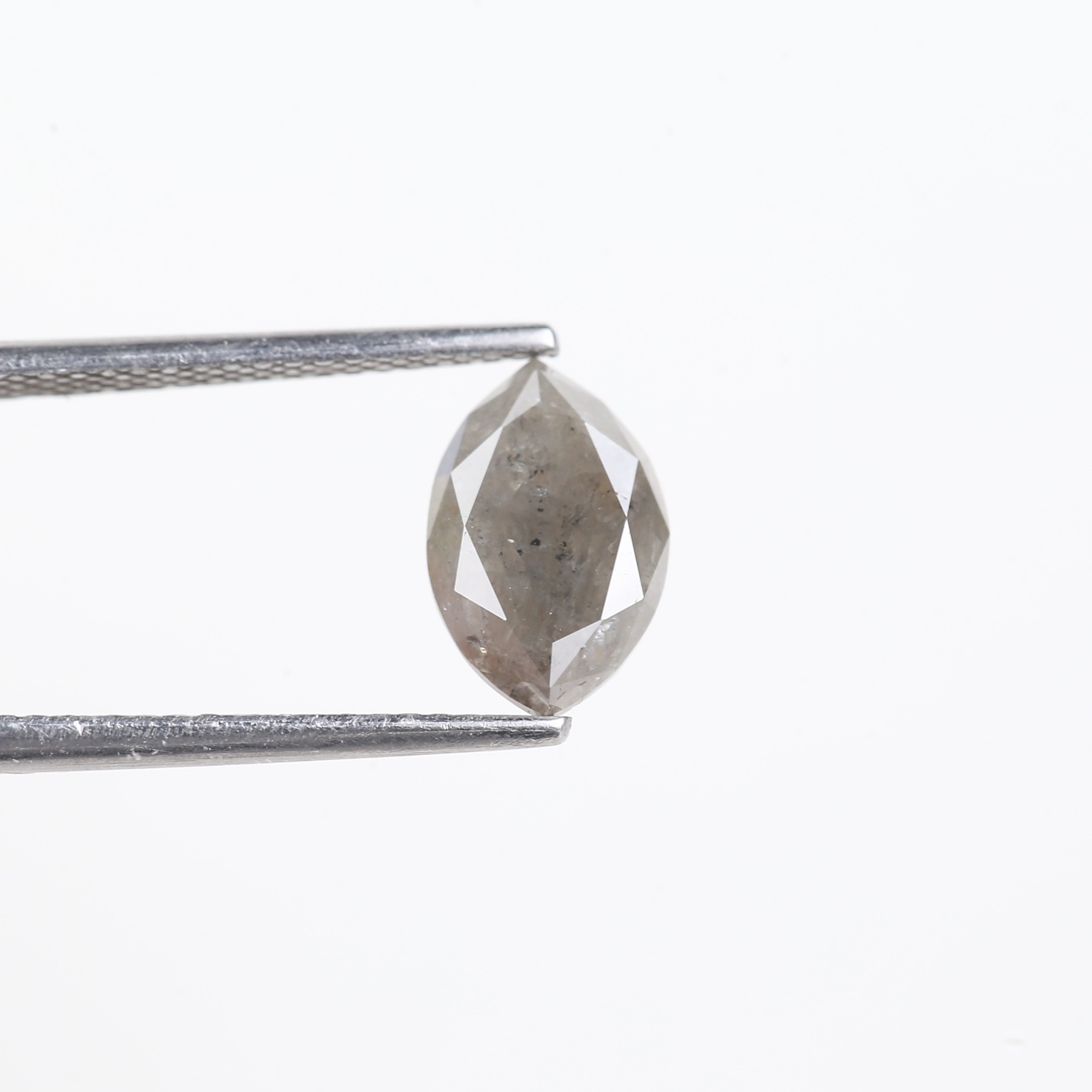 1.76 Carat Gray Salt and Pepper Diamond Marquise 9.79 MM