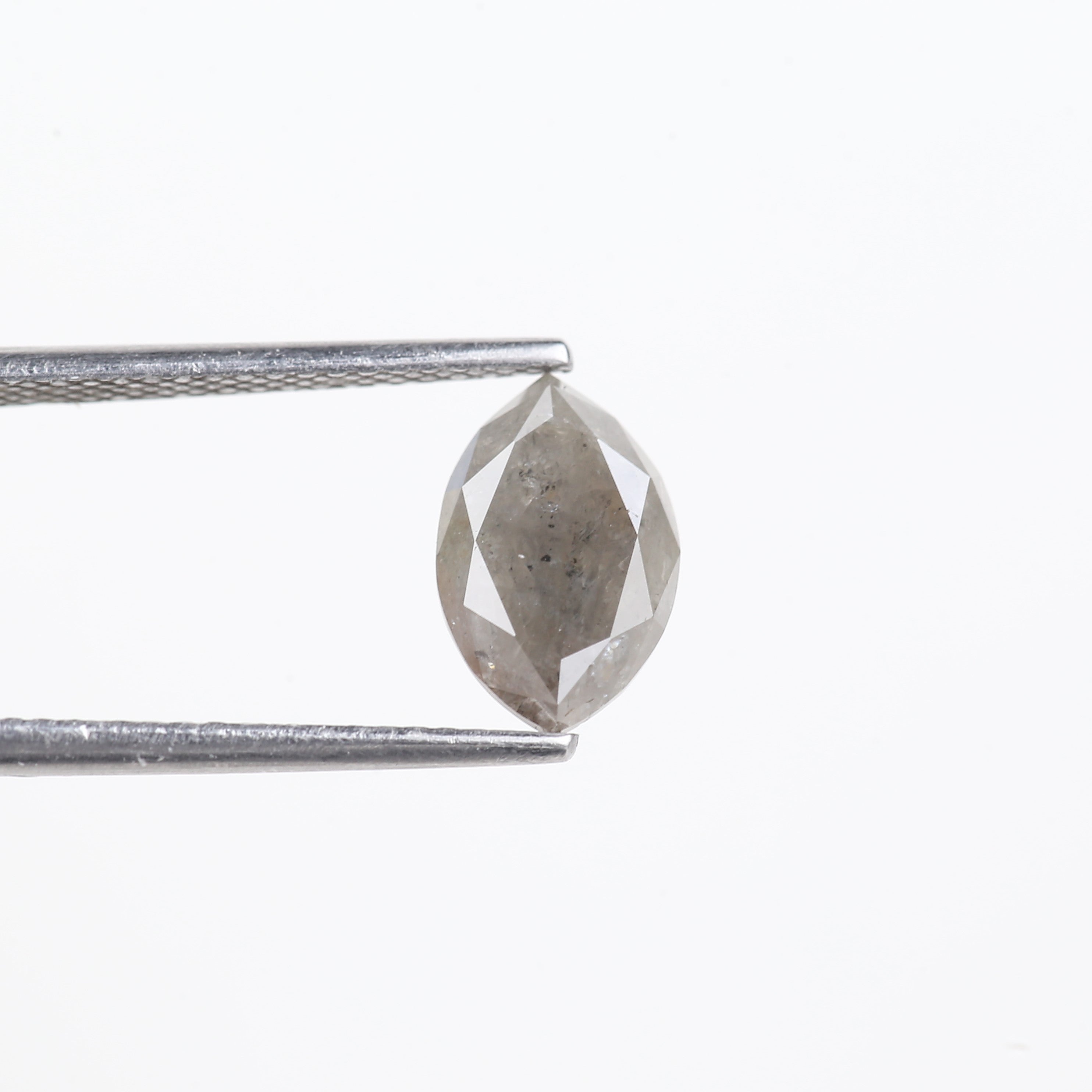 1.76 Carat Gray Salt and Pepper Diamond Marquise 9.79 MM