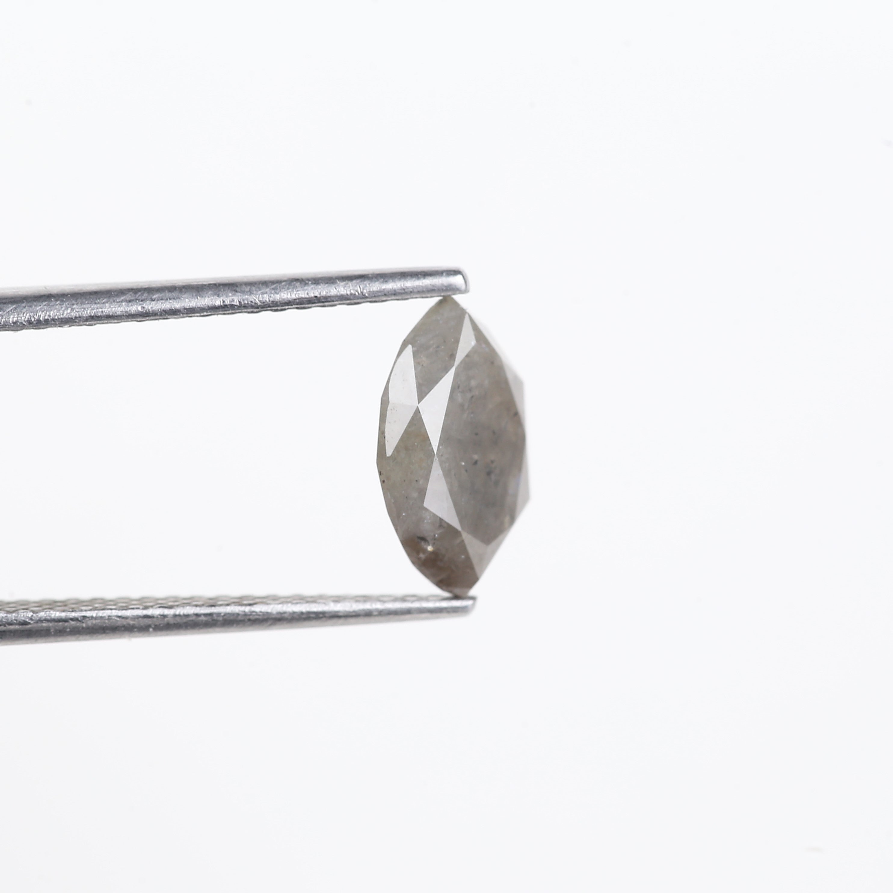 1.76 Carat Gray Salt and Pepper Diamond Marquise 9.79 MM