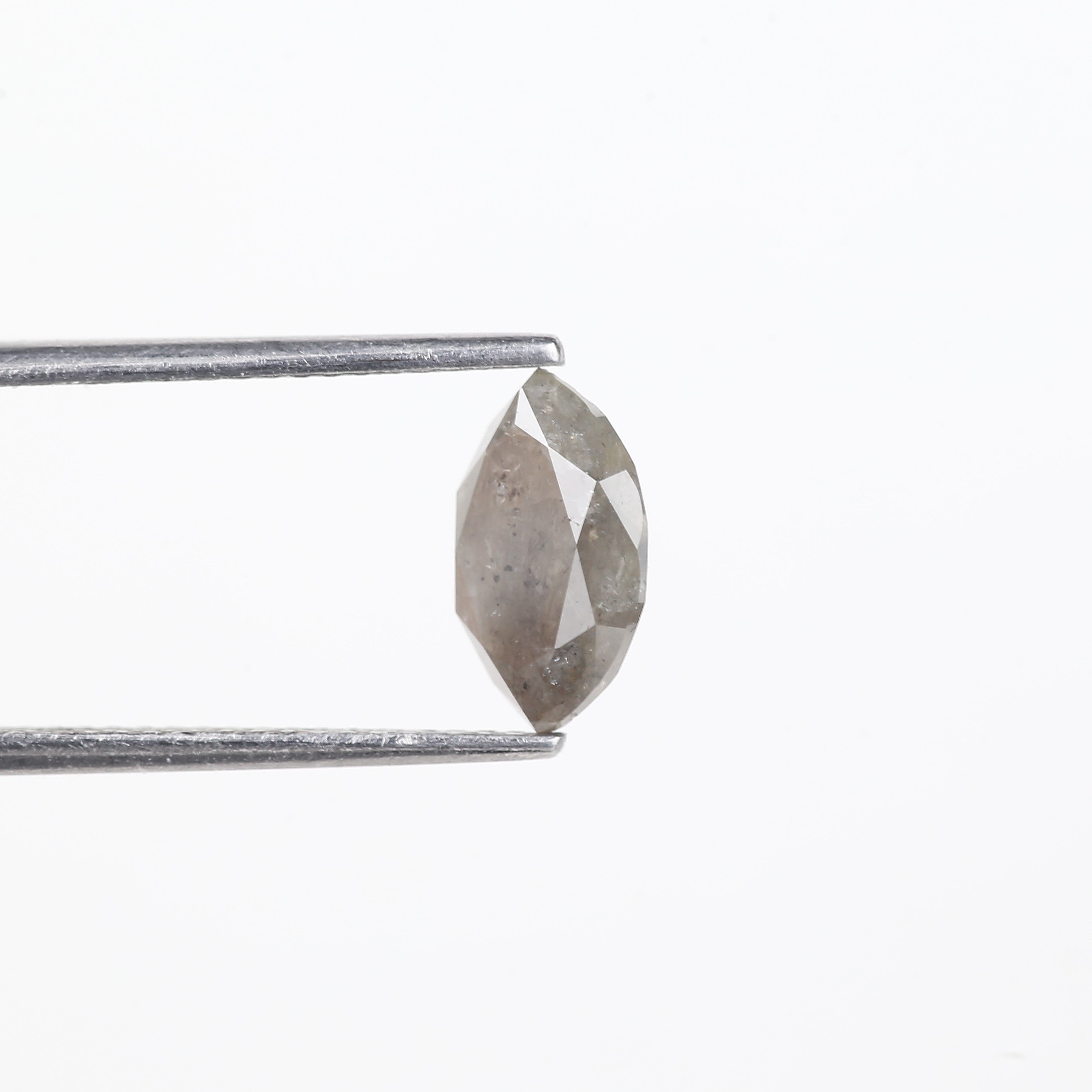 1.76 Carat Gray Salt and Pepper Diamond Marquise 9.79 MM