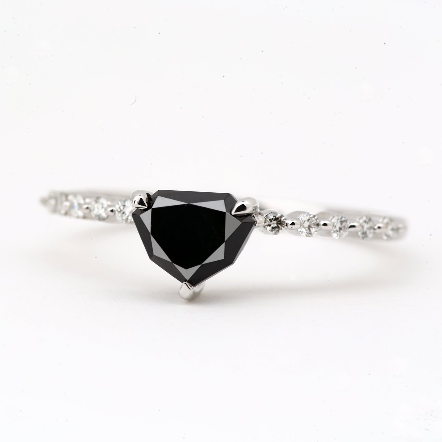 fancy black diamond ring