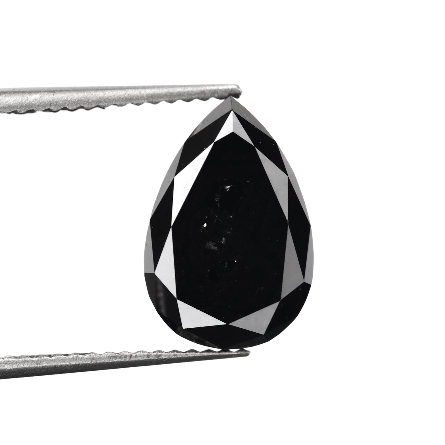 Pear Brilliant Cut Fancy Natural Black Diamond