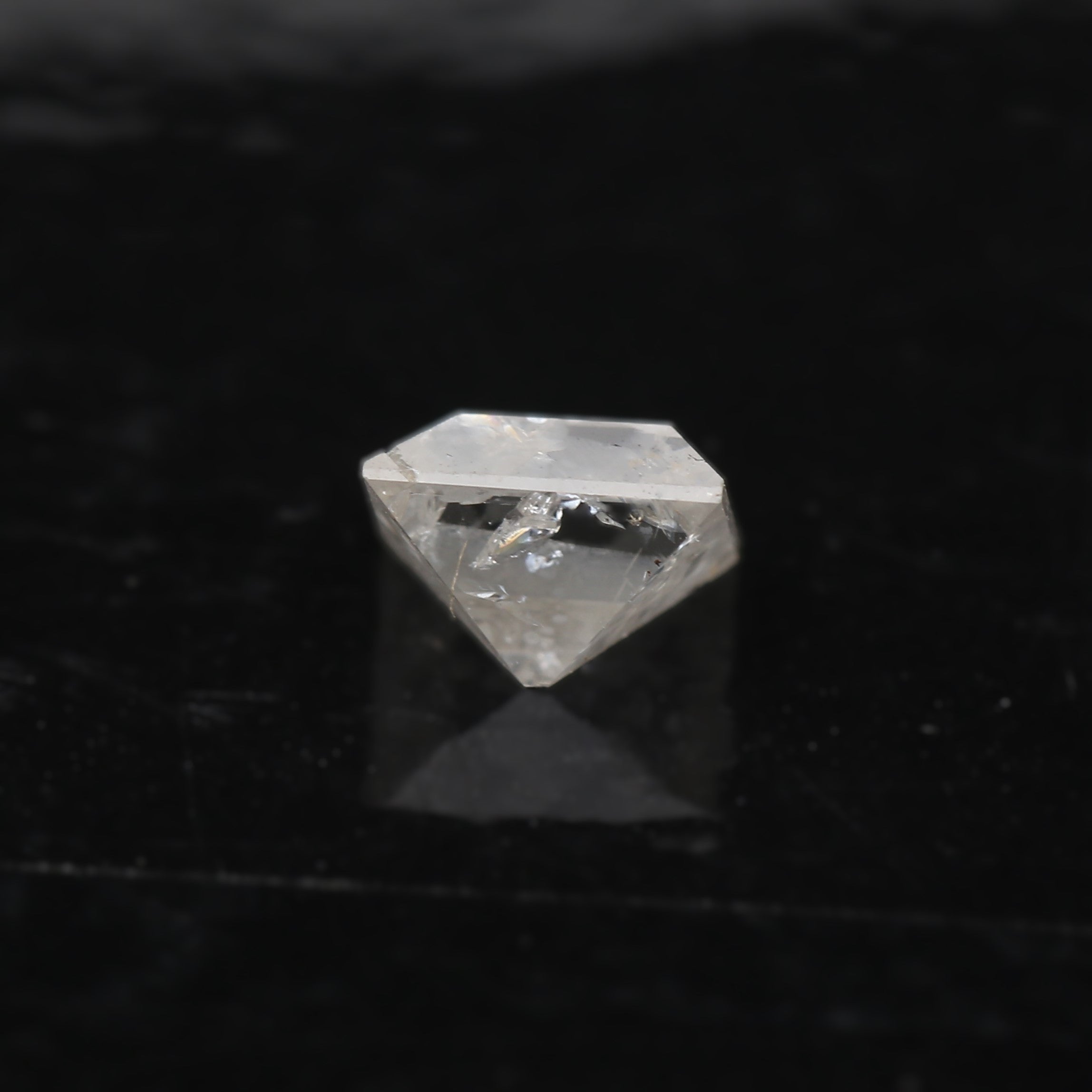 0.78 Carat Natural Icy gray Rectangular Salt and Pepper Diamond 5.70 MM