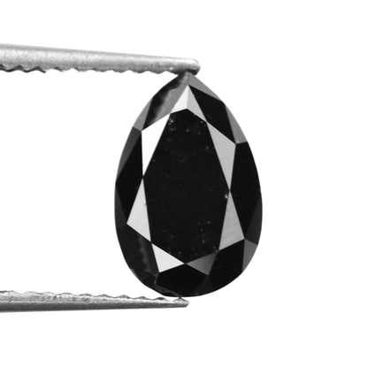 Pear Natural Black Diamond