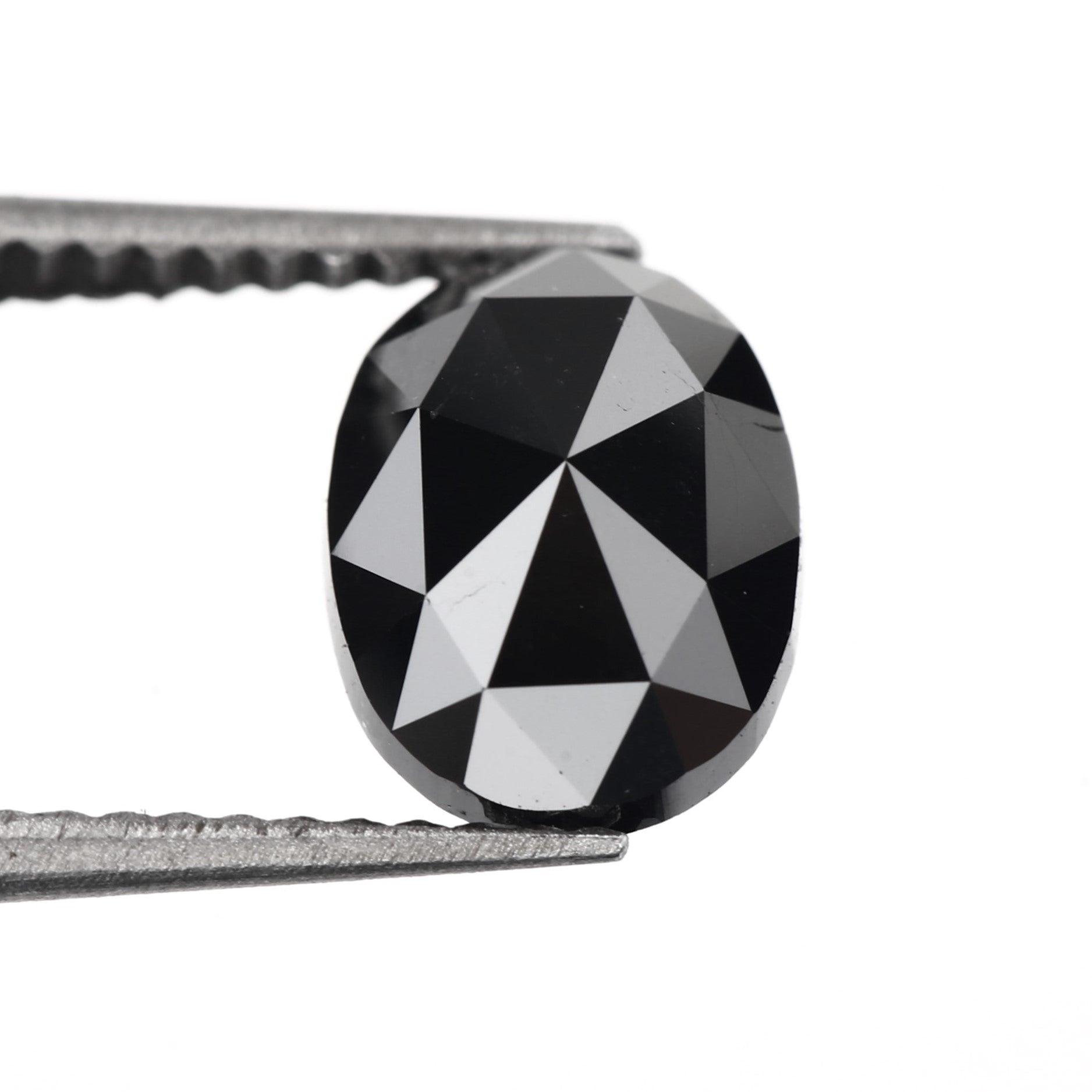 rosecut black natural diamond