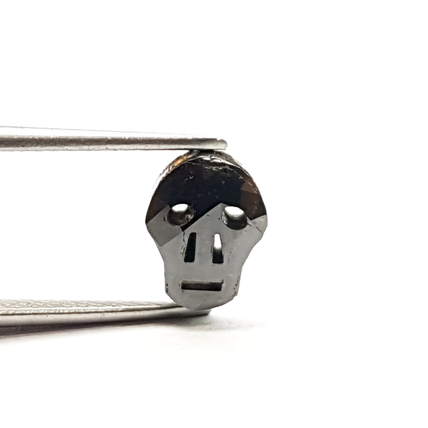 1.22 Carat Skull Shape Black Diamond 8 MM