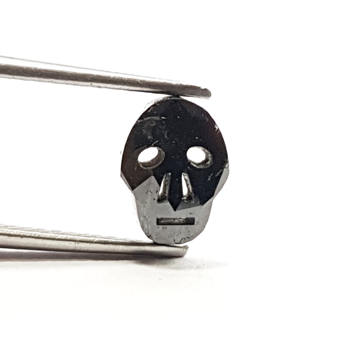 1.09 Carat Skull Shape Black Diamond 7.7 MM