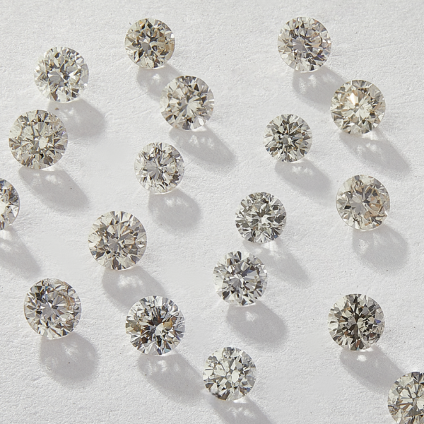 Round Shape Calibrated Diamond Loose Melee Diamonds 2.80 mm to 3.10 mm