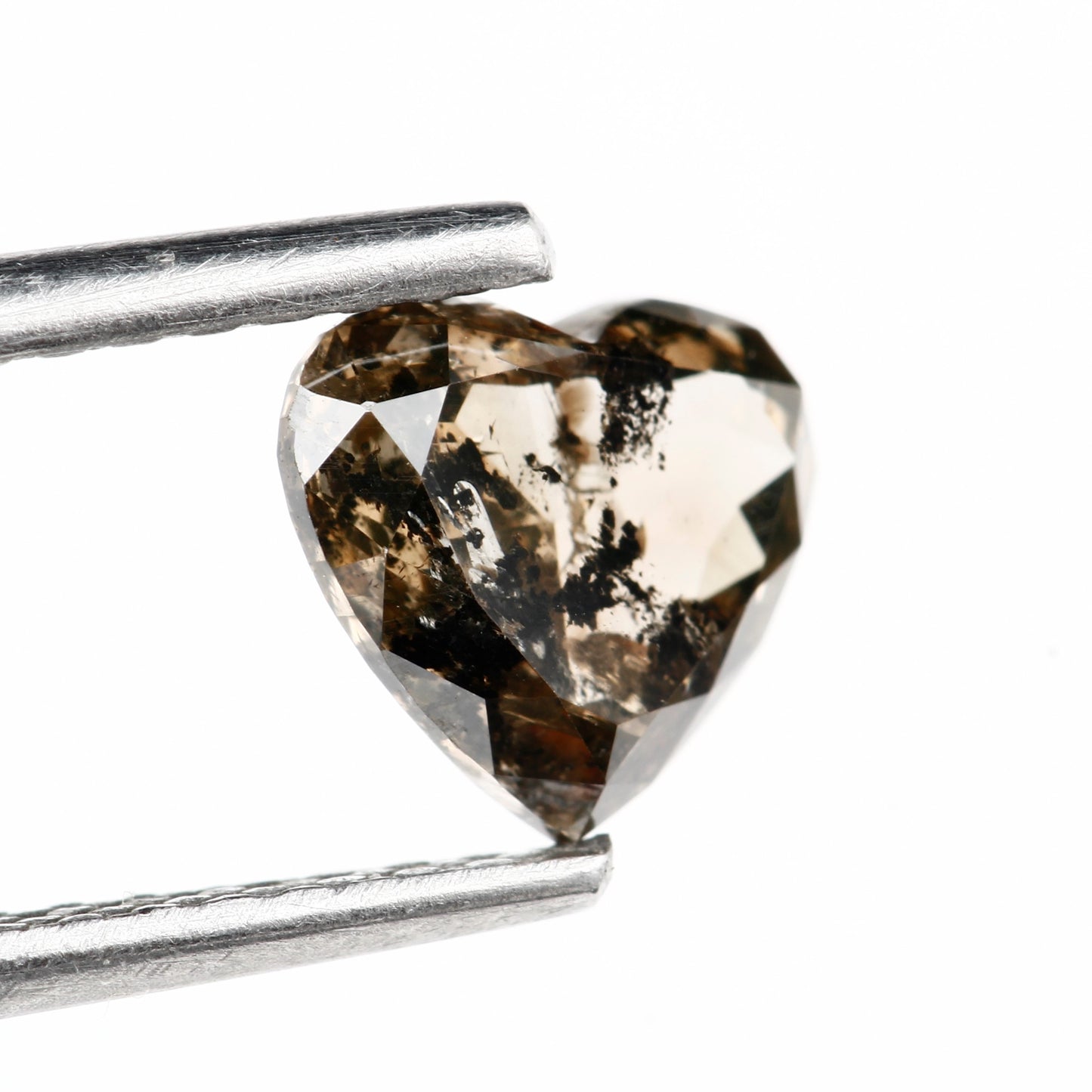 heart shape fancy brown diamond