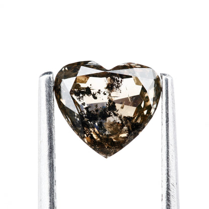 heart shape rose cut natural diamond