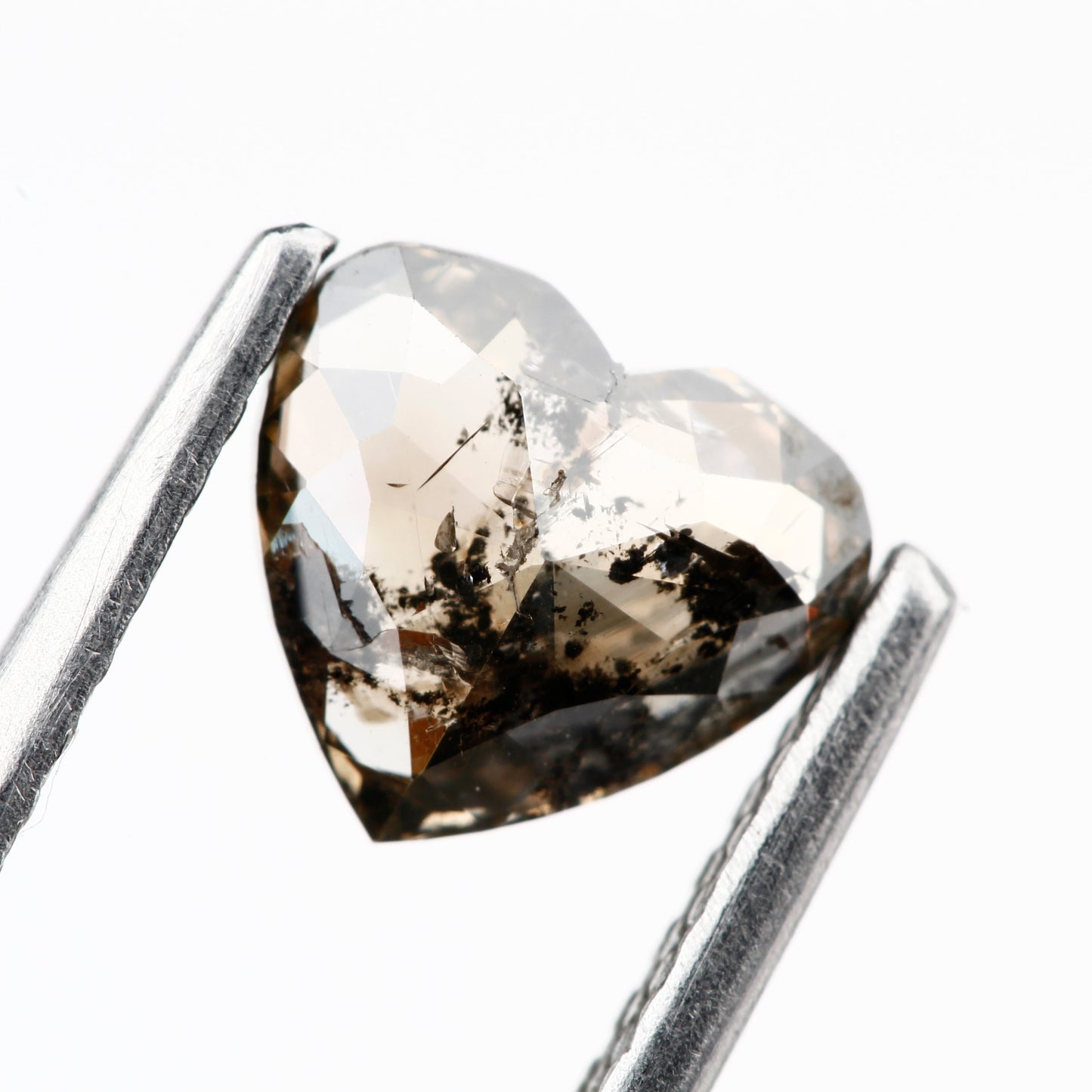 salt and pepper diamond heart