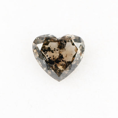 heart shaped natural diamond fancy brown