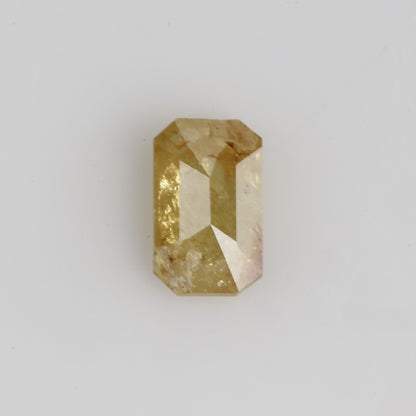 0.33 Carat 5.06 MM Natural Icy Yellow Emerald Cut Loose Diamond - Blackdiamond