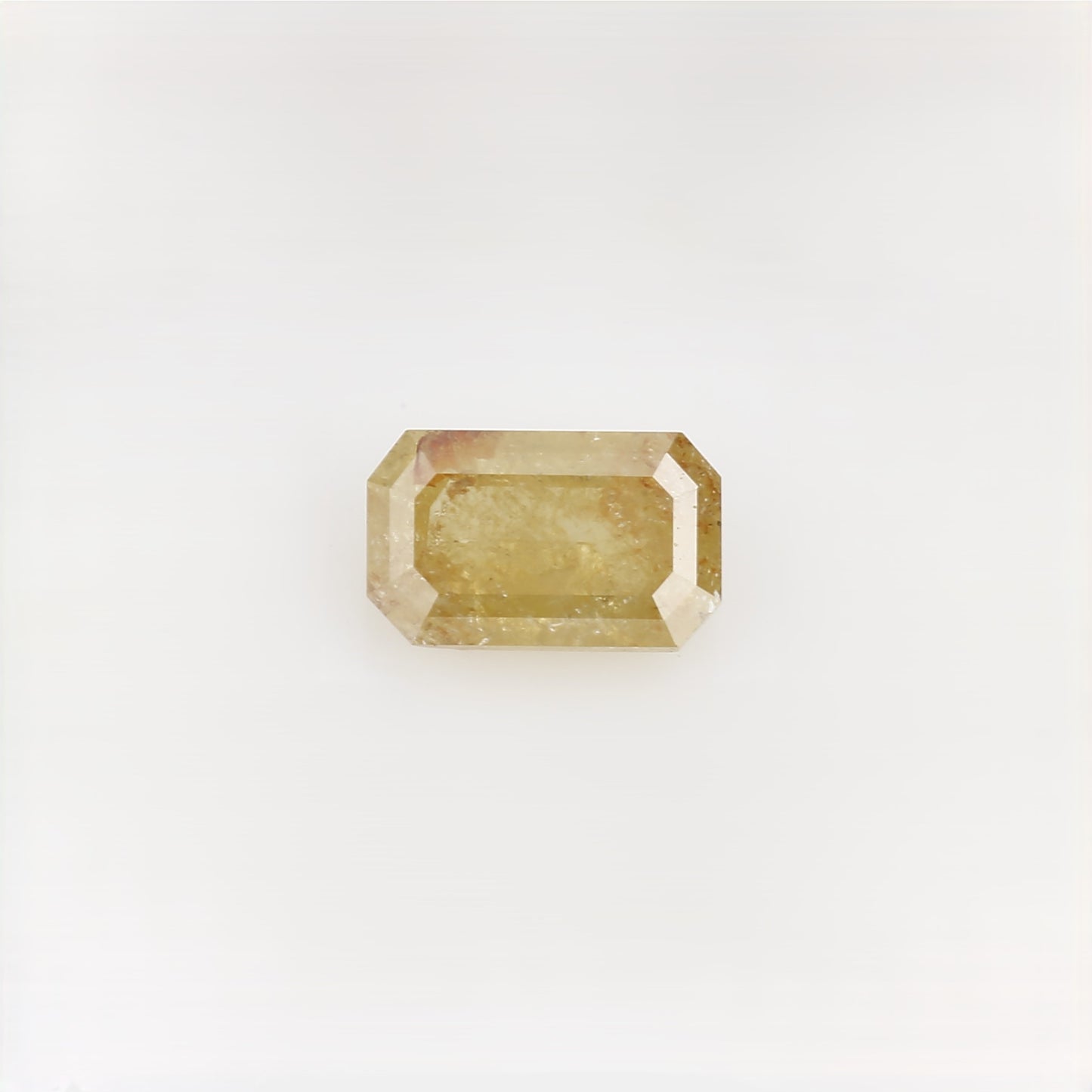 0.33 Carat 5.06 MM Natural Icy Yellow Emerald Cut Loose Diamond - Blackdiamond