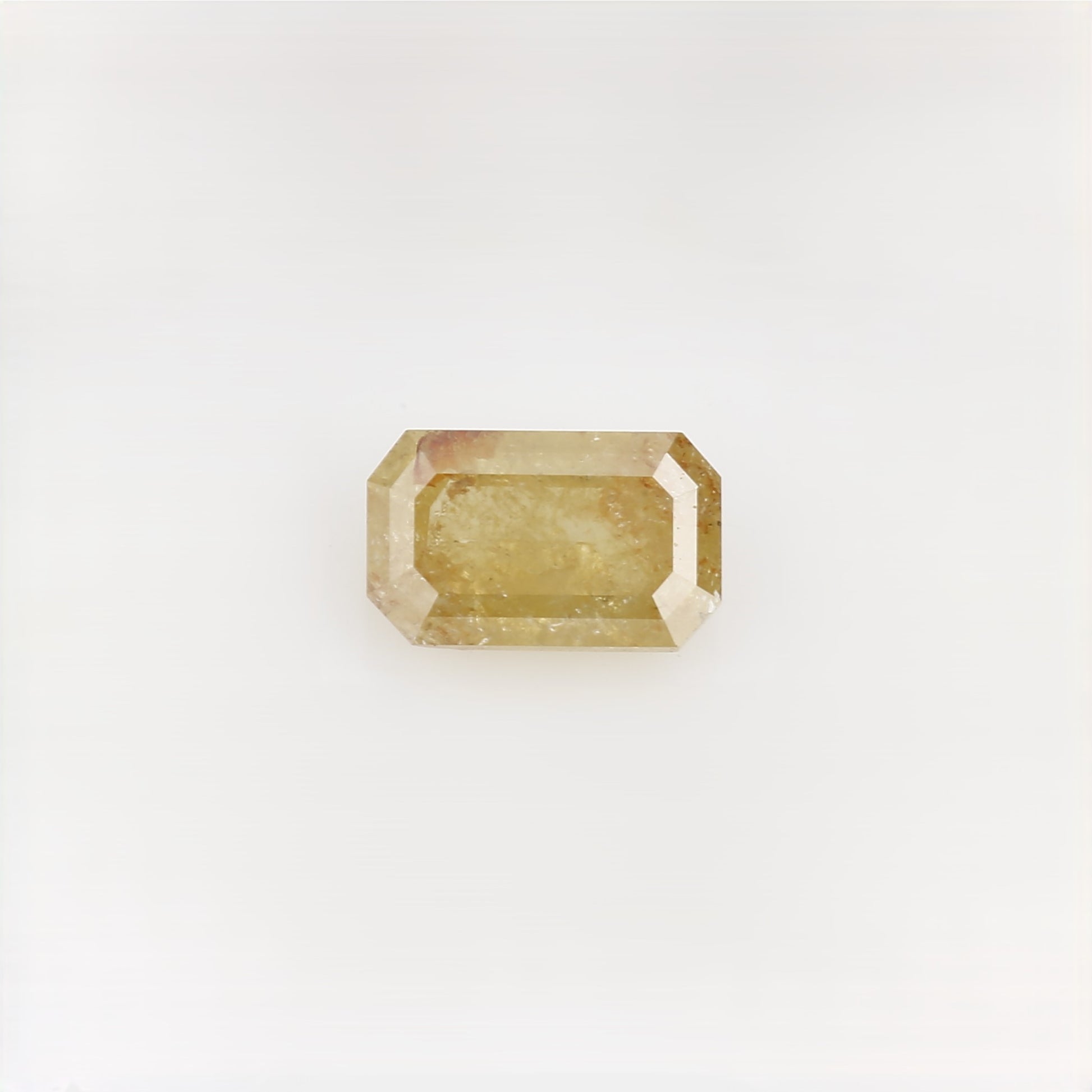 0.33 Carat 5.06 MM Natural Icy Yellow Emerald Cut Loose Diamond - Blackdiamond