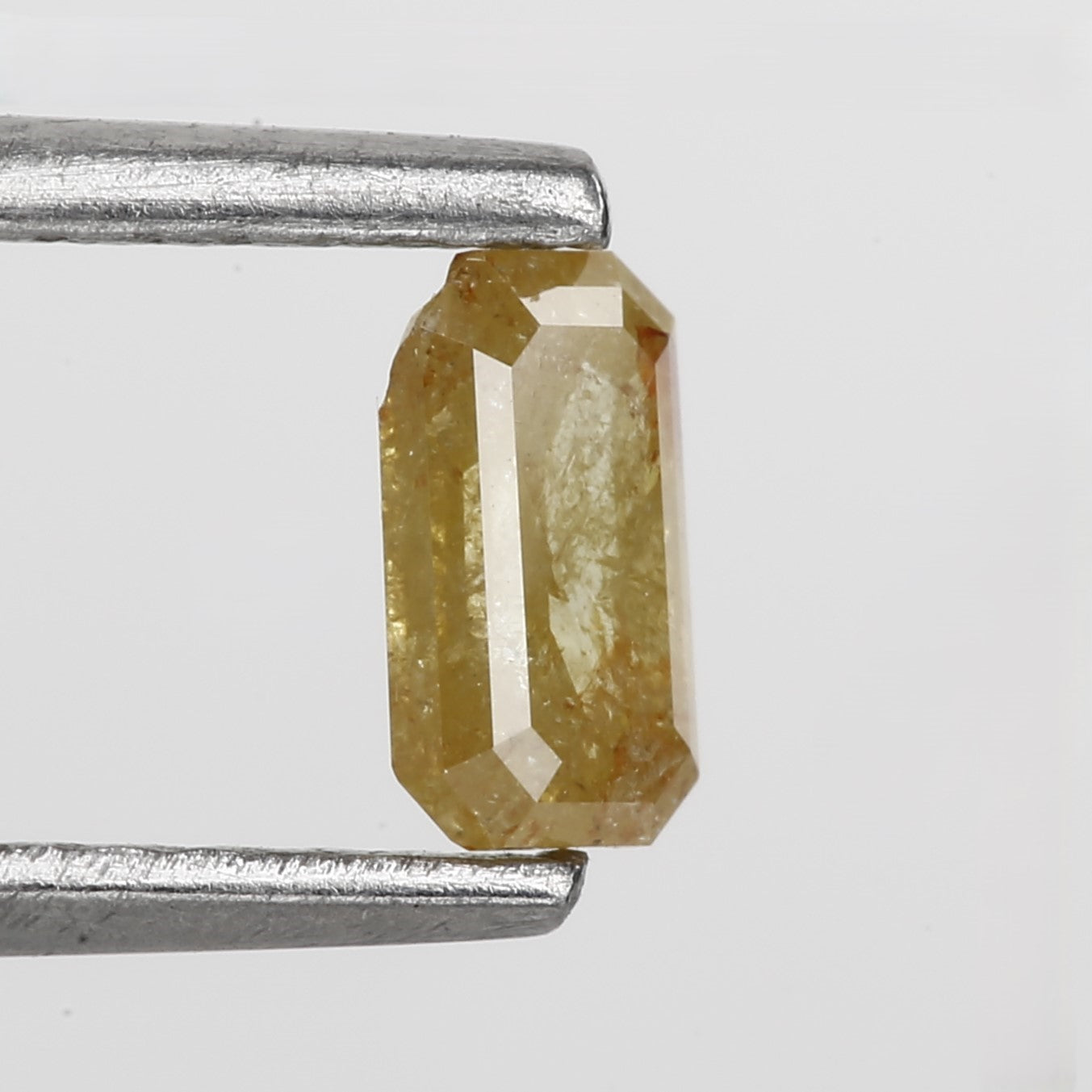 0.33 Carat 5.06 MM Natural Icy Yellow Emerald Cut Loose Diamond - Blackdiamond