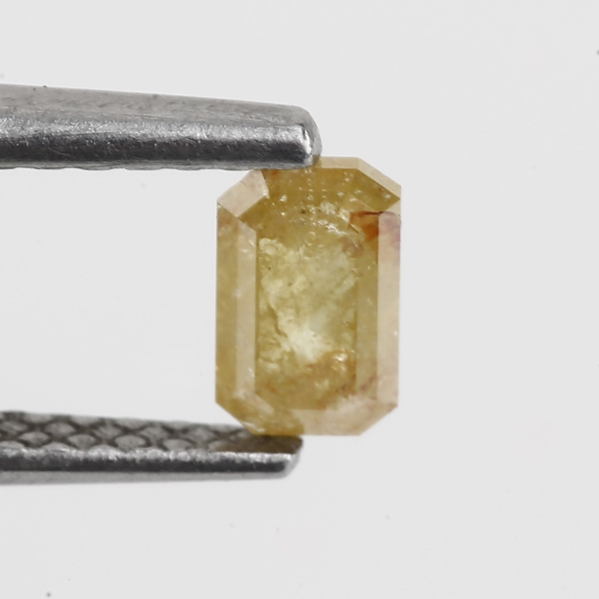 0.33 Carat 5.06 MM Natural Icy Yellow Emerald Cut Loose Diamond - Blackdiamond