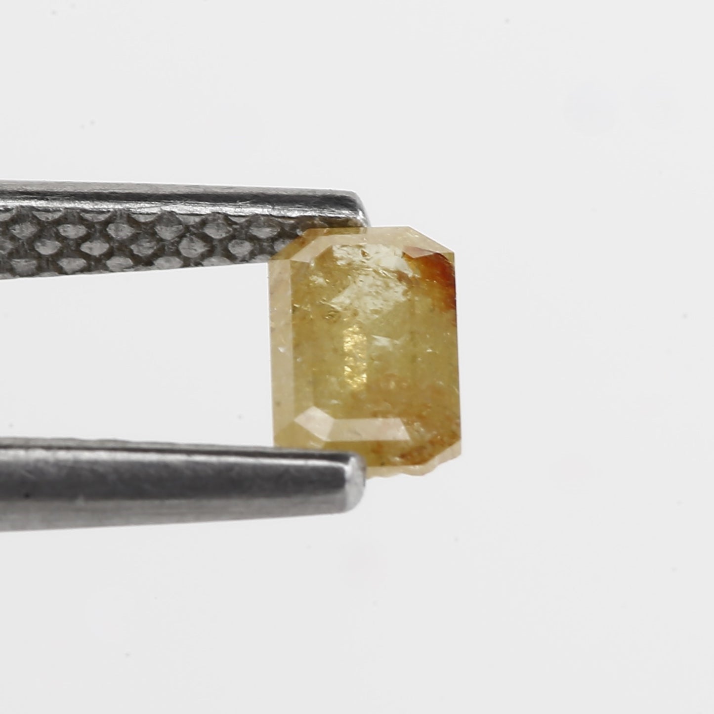 0.33 Carat 5.06 MM Natural Icy Yellow Emerald Cut Loose Diamond - Blackdiamond